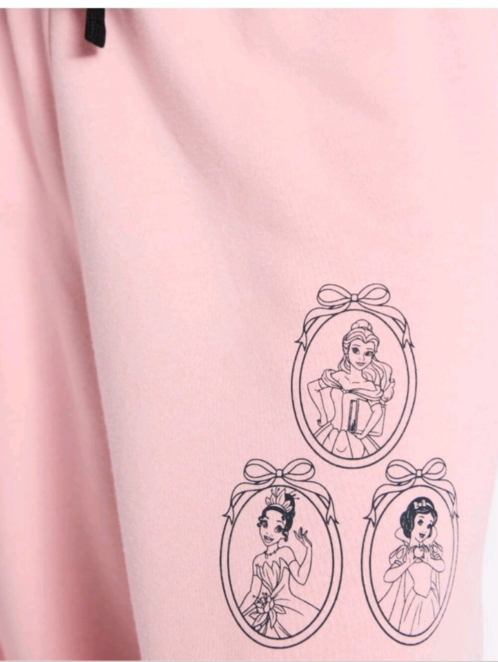 Disney Princess, Graphic Drawstring Women/Jr's Joggers, Pink, NWT, Various Sizes - Picture 4 of 7